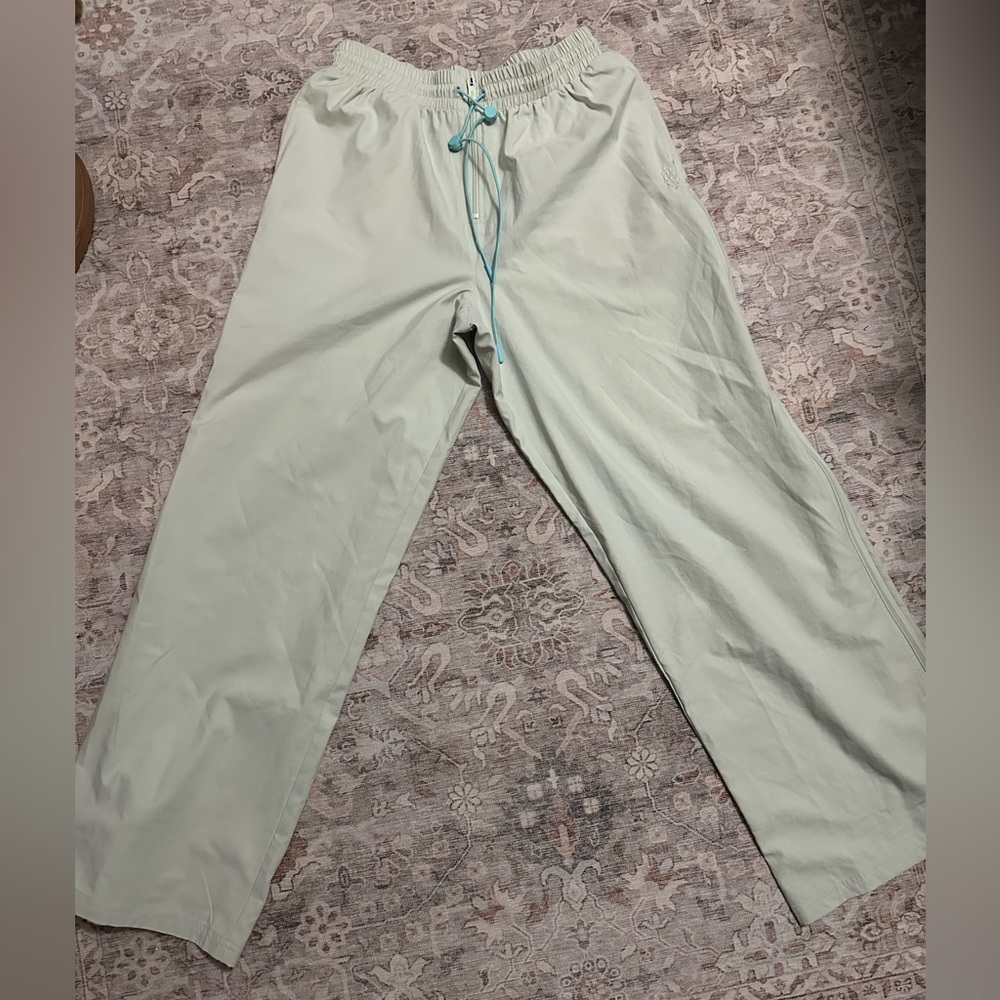 FREE PEOPLE MOVEMENT Mint Green Wide Leg Track Pants